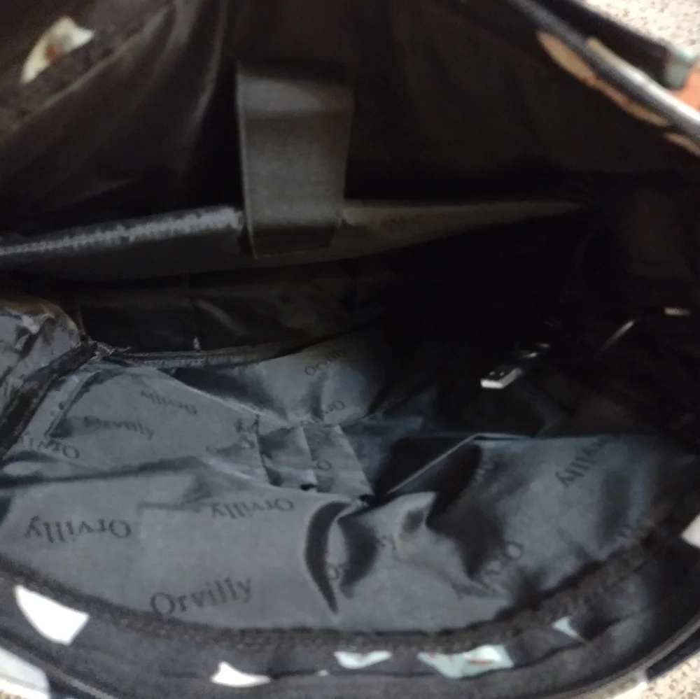 Orvilly Cottagecore Laptop Tote Backpack with USB  Charging Port